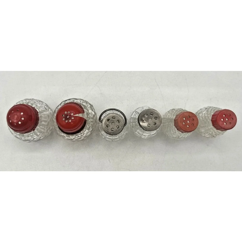 Vintage Retro Salt and Pepper Shakers Assorted Glass Pieces‎ U260/52